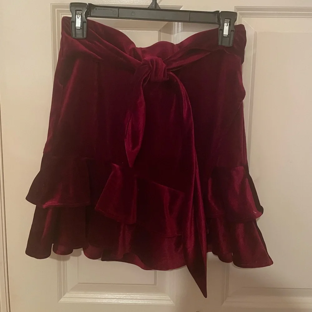 Red Velvet Skirt - Picture 1 of 1